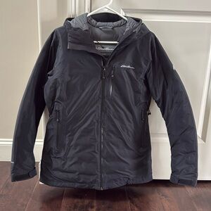 Women’s Eddie Bauer First Ascent Black Winter Coat Jacket Snow Ski Medium